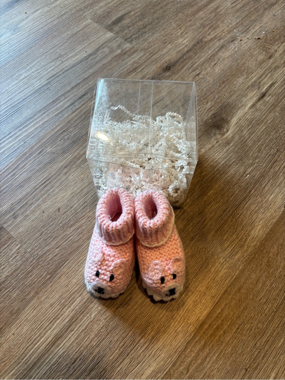Artwalk Handmade Knit Baby Booties pink  One Size